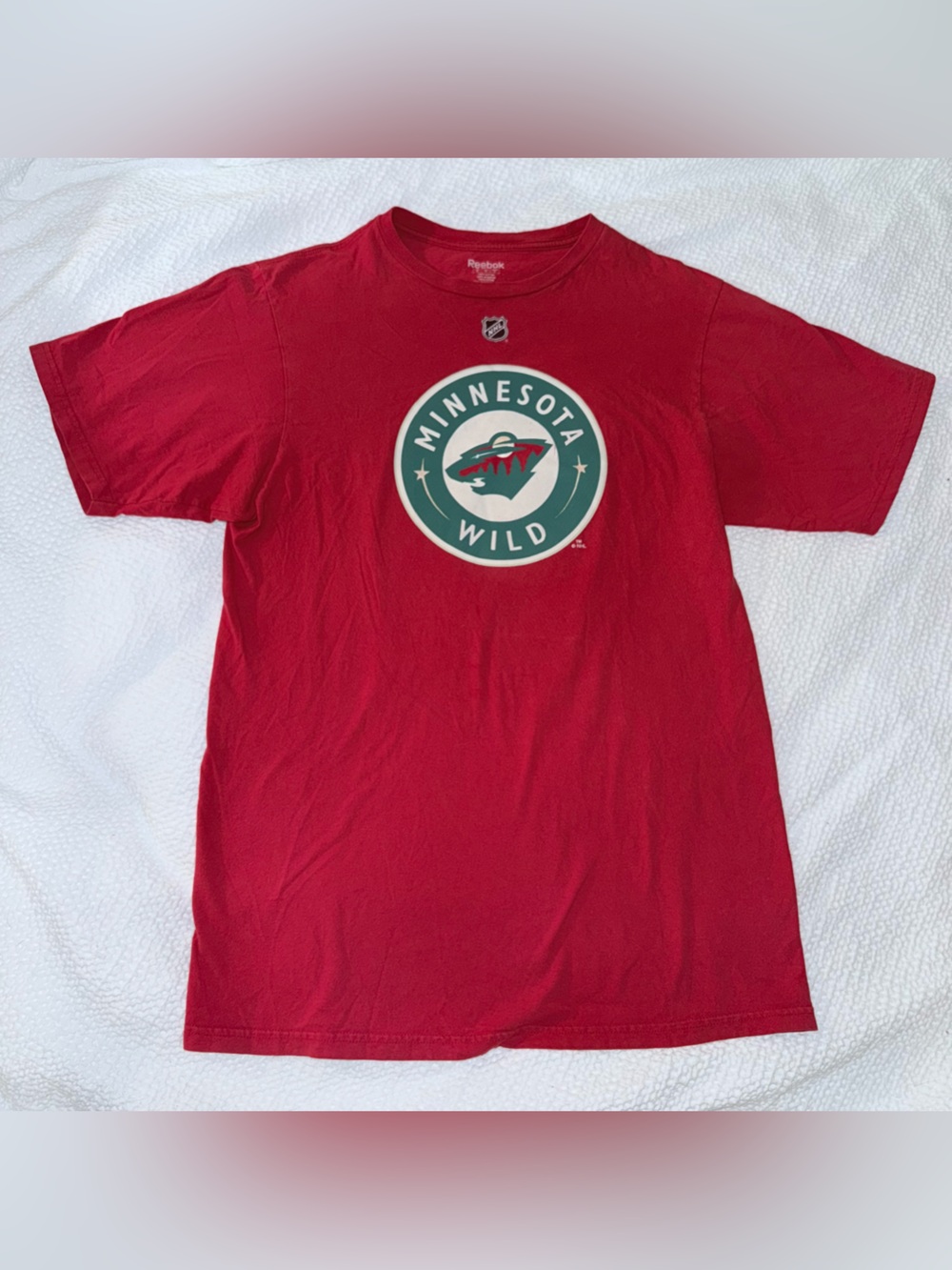 Reebok Minnesota Wild Parise 11 NHL Hockey Player Graphic Tee - M